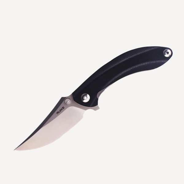 Нож складной RUiKE P155 (Сталь_14C28N/Черный_G10)